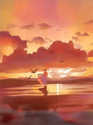 明月高悬夜空,眼下是春天